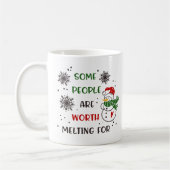 Feestelijke Kerstvakantie Sneeuwman Mok (Links)