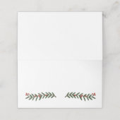 Feestelijke Kerstvakantie Trouwplaats Kaart Plaatskaartje (Buitenkant ongevouwen)