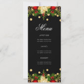 Feestelijke Kerstvakantie Uitnodigen w / Programma (Achterkant)