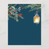 Feestelijke Kerstvakantie Winter Dennendruppel Fly Flyer (Achterkant)