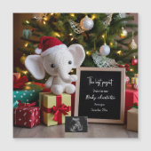 Feestelijke kerstvakantie zwangerschapsaankondigin (Voorkant)