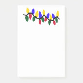 Feestelijke kerstverlichting post-it® notes (Voorkant)