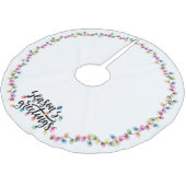 Feestelijke Kerstverlichting Seizoenen Groeten Kerstboom Rok (Gekanteld)