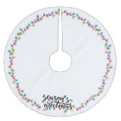 Feestelijke Kerstverlichting Seizoenen Groeten Kerstboom Rok (Voorkant)