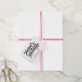 Feestelijke Kerstverlichting Seizoenen Groetjes Na Cadeaulabel (Met Touw)