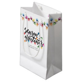 Feestelijke Kerstverlichting Seizoenen Groetjes Na Klein Cadeauzakje