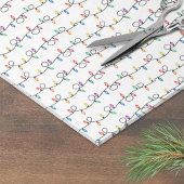 Feestelijke kerstverlichting tissuepapier