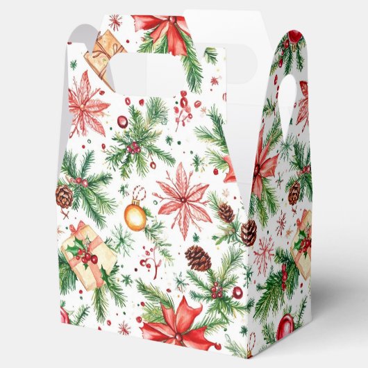 Feestelijke kerstversiering bedankdoosjes (Geopend)