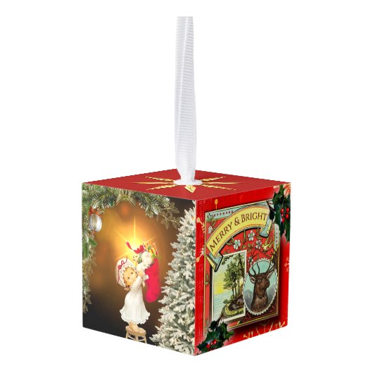  feestelijke kerstversiering decoratie (Achter hoekig)