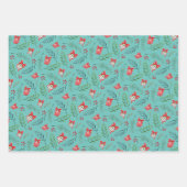 Feestelijke kerstversiering en takken Waterverf Inpakpapier Vel (Voorkant 3)