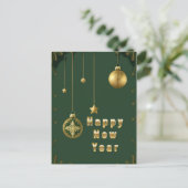 Feestelijke Kerstversiering Feestdagenkaart (Staand voorkant)