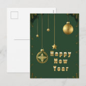 Feestelijke Kerstversiering Feestdagenkaart (Voorkant / Achterkant)