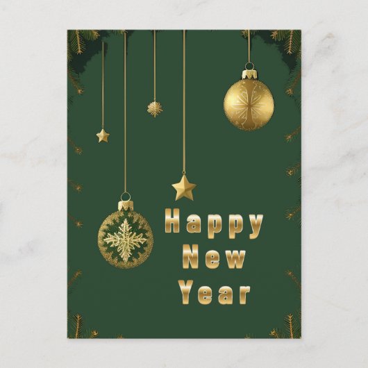 Feestelijke Kerstversiering Feestdagenkaart (Voorkant)