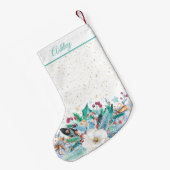 feestelijke kerstversiering kleine kerstsok (Achterkant (Hangend))