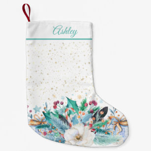 feestelijke kerstversiering kleine kerstsok