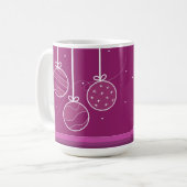 Feestelijke Kerstversiering Koffiemok (Voorkant links)