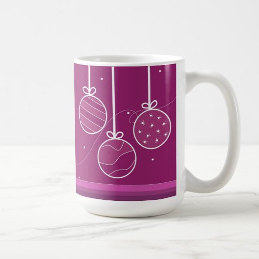 Feestelijke Kerstversiering Koffiemok (Rechts)