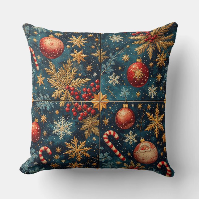 Feestelijke Kerstversiering Kussen (Voorkant)