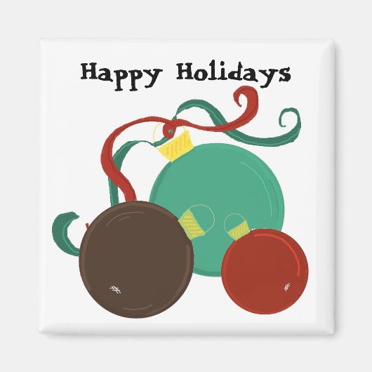 Feestelijke Kerstversiering Magneet (Voorkant)