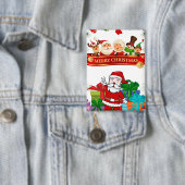 Feestelijke kerstversiering met Sinterklaas en cad Button (Insitu)