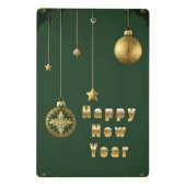 Feestelijke Kerstversiering Mini Klembord (Achterkant)