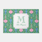 Feestelijke kerstversiering Monogram Deurmat (Voorkant)