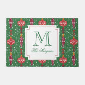 Feestelijke kerstversiering Monogram Deurmat (Voorkant)