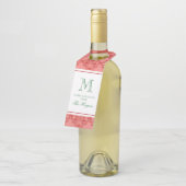 Feestelijke kerstversiering Monogram Flessenhanger (Schuin)