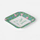 Feestelijke kerstversiering Monogram Papieren Bordje (Gebogen)