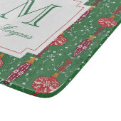 Feestelijke kerstversiering Monogram Snijplank (Hoek)