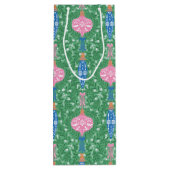 Feestelijke kerstversiering Monogram Wijn Cadeautas (Achterkant)