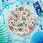 Feestelijke kerstversiering papieren bordje (Feest)