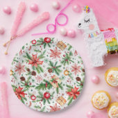 Feestelijke kerstversiering papieren bordje (Feest)