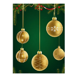 Feestelijke Kerstversiering Perfect Poster
