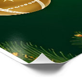 Feestelijke Kerstversiering Perfect Poster (Hoek)