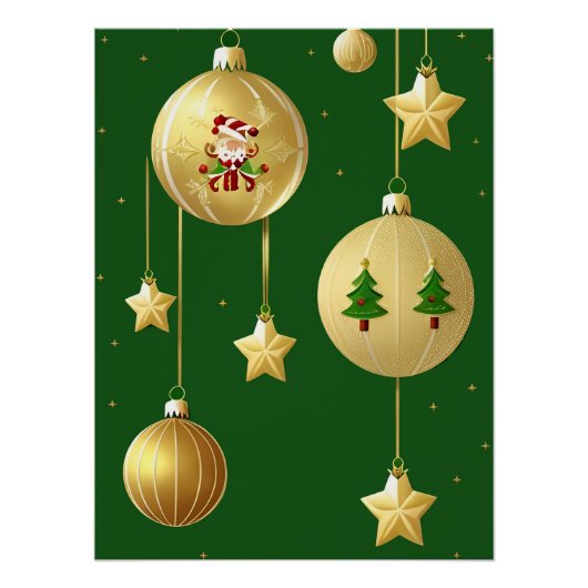 Feestelijke Kerstversiering Perfect Poster (Voorkant)