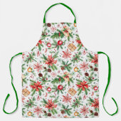 Feestelijke kerstversiering schort (Voorkant)