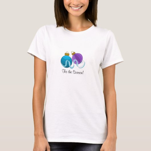 Feestelijke Kerstversiering T-shirt (Voorkant)