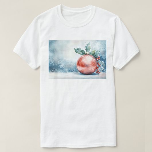 Feestelijke Kerstversiering T-shirt (Design voorkant)