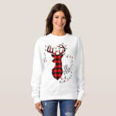 feestelijke kerstversiering van rendierpartij trui (Voorkant volledig)