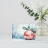 Feestelijke Kerstversiering Visitekaartje (Staand voorkant)