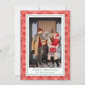 Feestelijke Kerstversieringen Ananas Foto Feestdagenkaart (Voorkant)