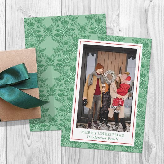 Feestelijke Kerstversieringen Ananas Foto Feestdagenkaart