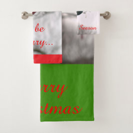 Feestelijke kerstversieringen  bad handdoek