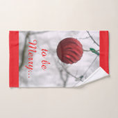 feestelijke kerstversieringen bad handdoek (Handdoek)