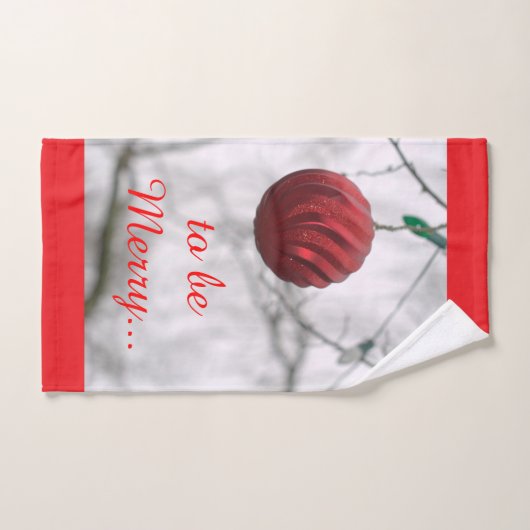 feestelijke kerstversieringen bad handdoek (Handdoek)