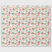 feestelijke kerstversieringen cadeaupapier (Vlak)