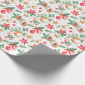 feestelijke kerstversieringen cadeaupapier (Hoek)