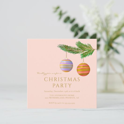 Feestelijke kerstversieringen gepersonaliseerd (Staand voorkant)