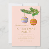 Feestelijke kerstversieringen gepersonaliseerd kaart (Voorkant)